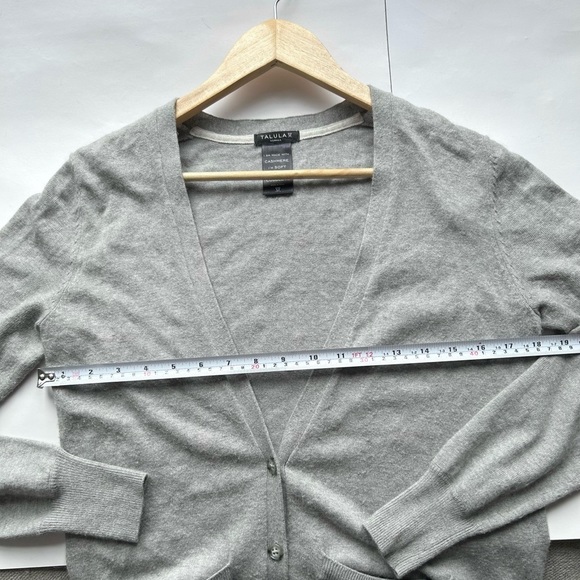 ARITZIA Talula cashmere blend cardigan grey xs oversized sweater - Picture 7 of 10